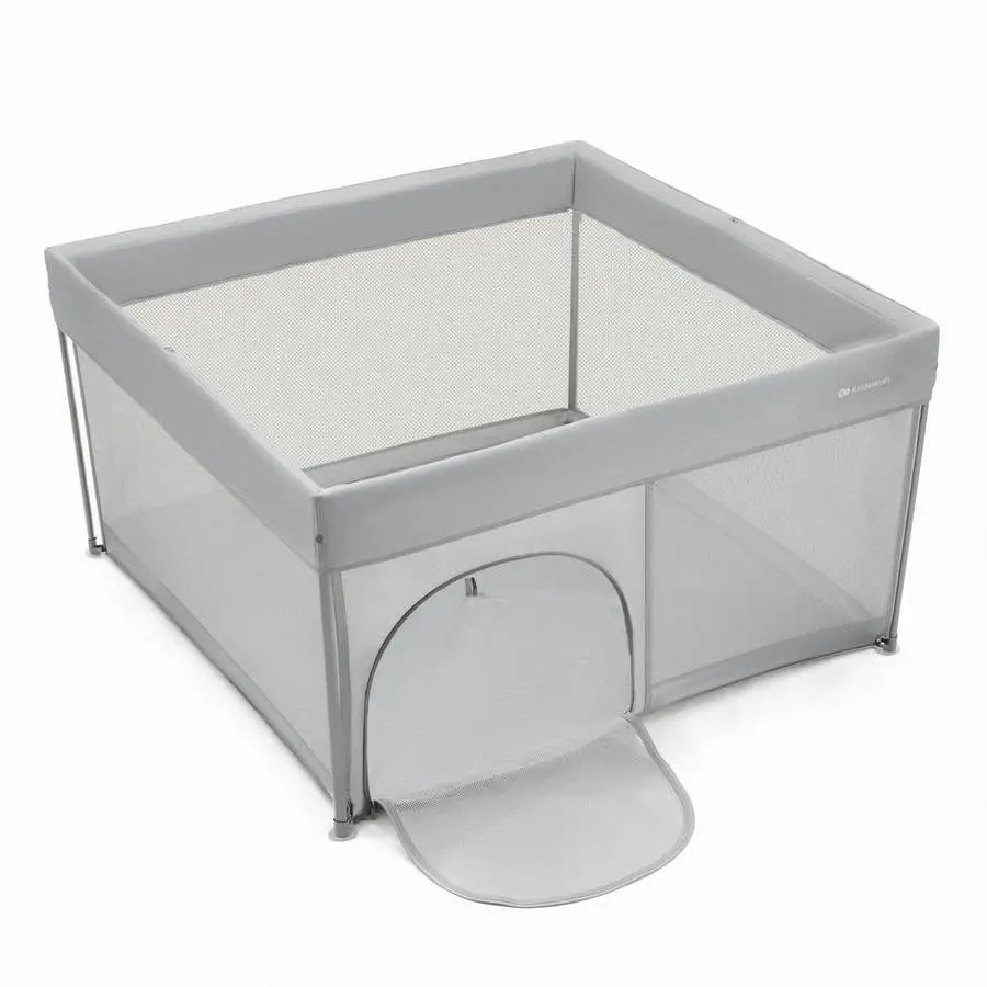 Parque Infantil Kinderkraft Ziki (126.6 X 126.5 X 69.5 Cm - Cinzento)