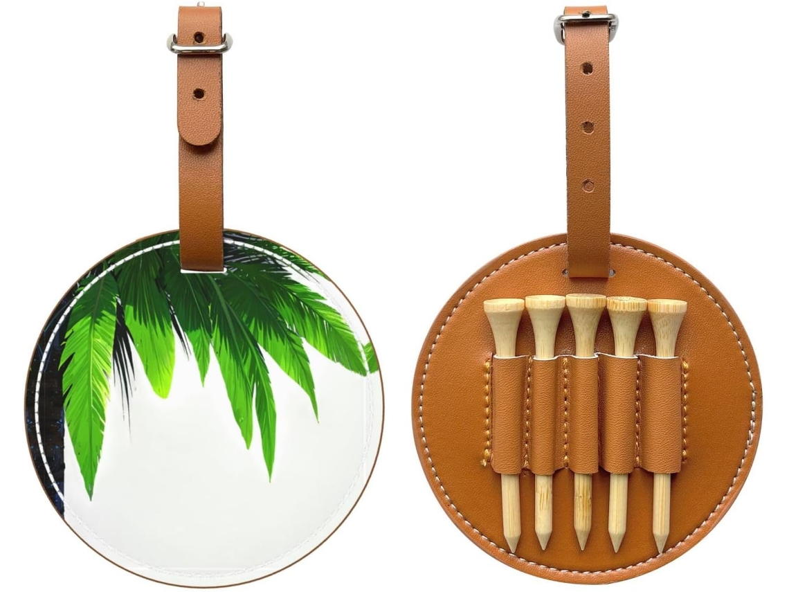 Bolsa Metálica Preta para Guardar Tees de Golfe Fácil de Transportar e Mais Eficiente para Jogar Golfe.