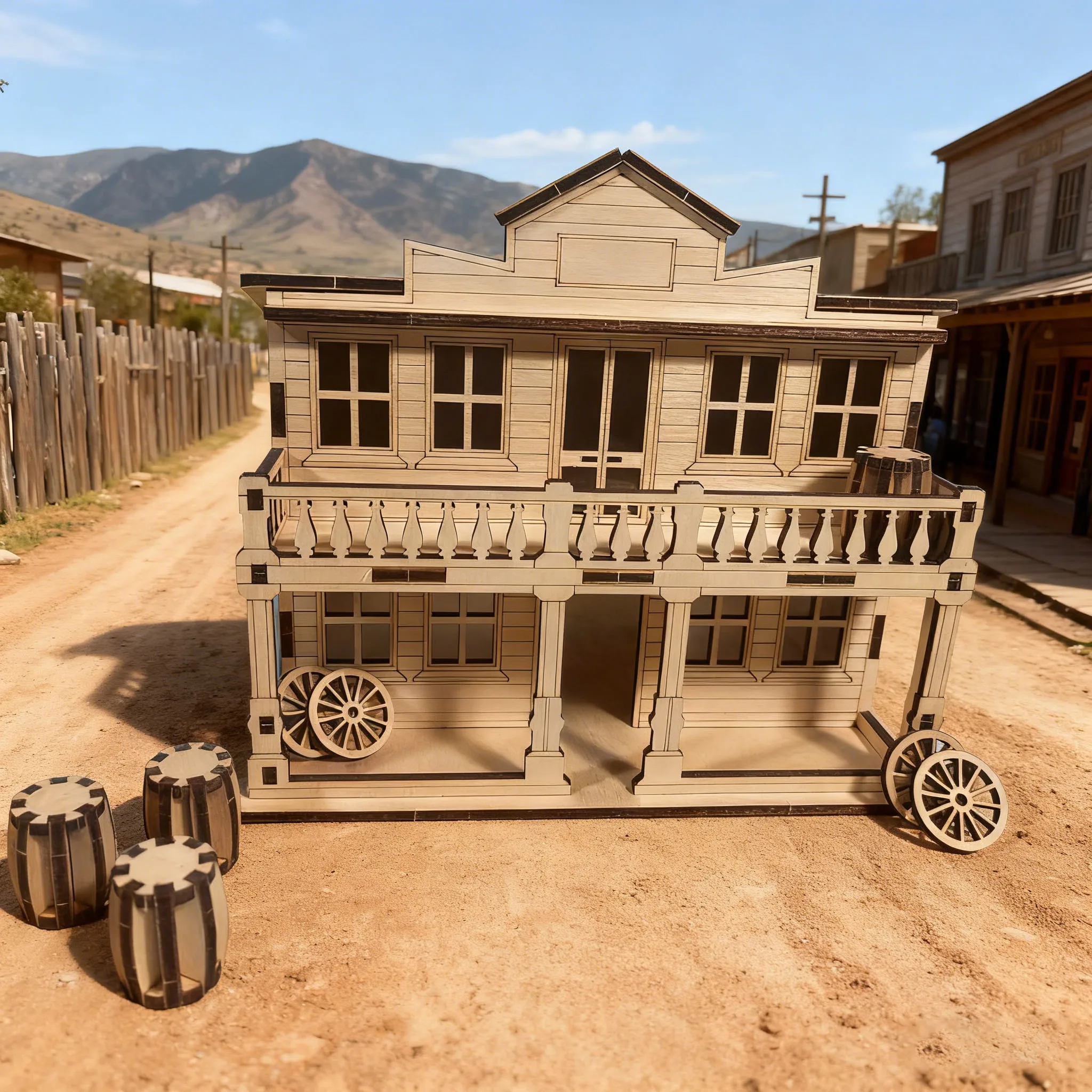 Monte Sua Própria Casa de Madeira Criativa em 3d, um Quebra cabeça Criativo para Montar. MDUG