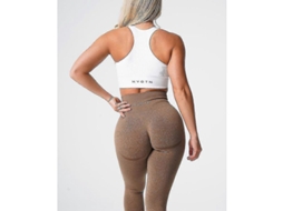 _leggings Sem Costura Speckled Nvgtn de Spandex para Mulheres Alto Quadril Fitness Yoga Academia