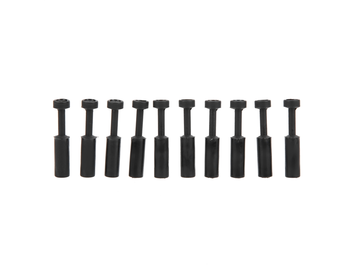100 Peças Conector De Tapão Neumático Composto 1/4in Tapão De Tubo Acessório De Tapão Final