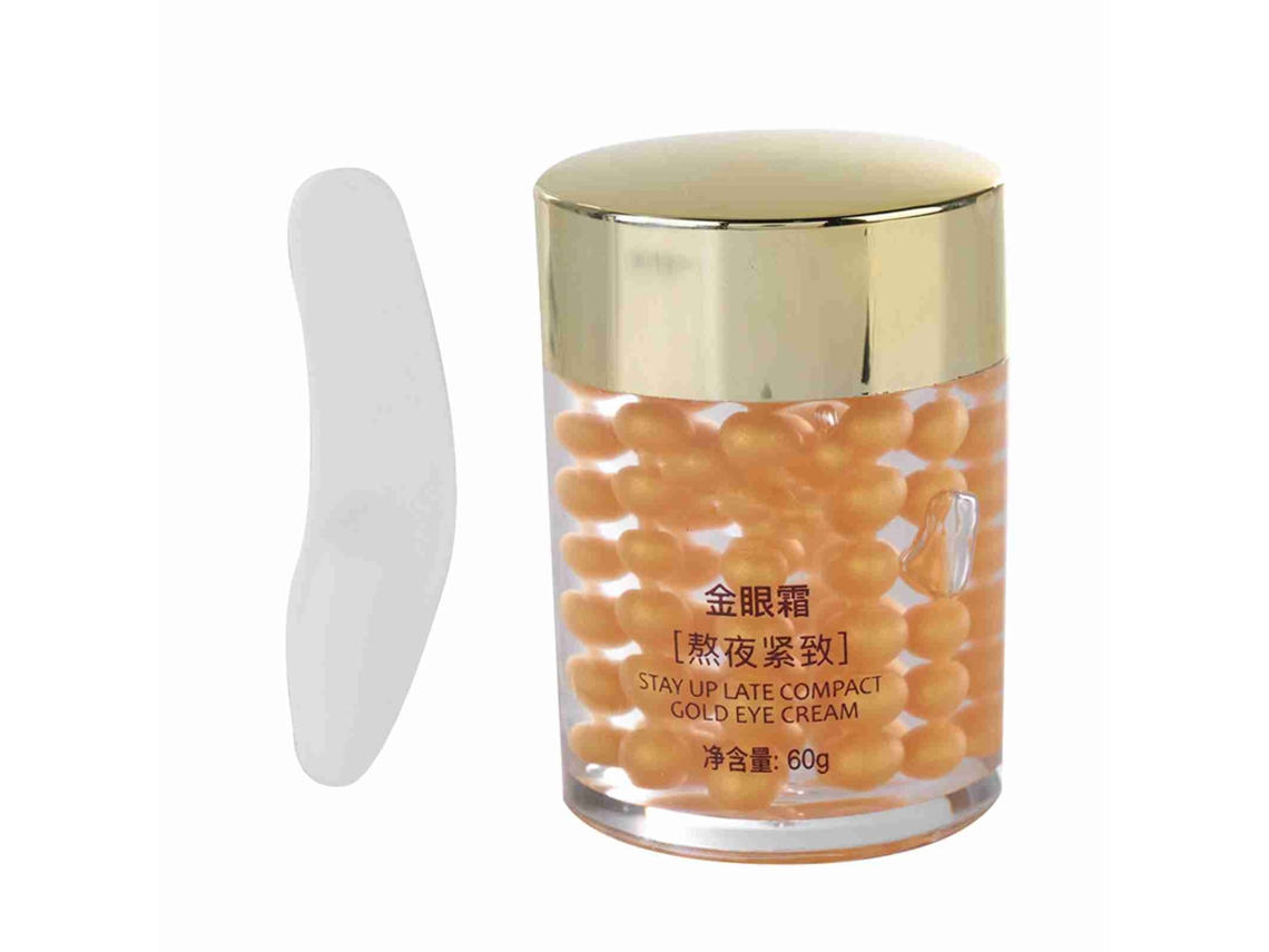 Creme firmador para olhos duplos 60g para eliminar bolsas e flacidez, hidratar e cuidar da pele ao redor dos olhos.