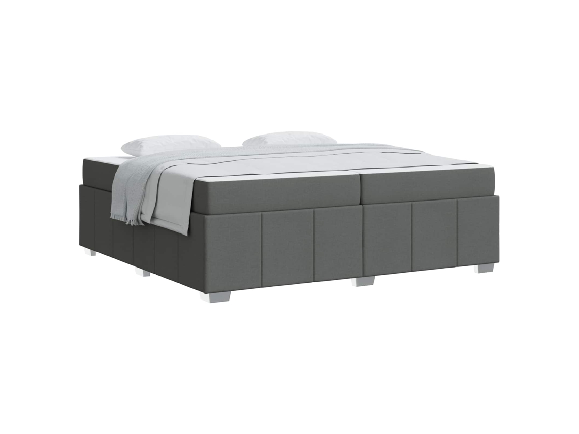 Estrutura da Cama com Colchão Cinza Escuro Tecido MAISON EXCLUSIVE 200x200 cm