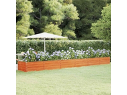 Vidaxl Canteiro De Jardim 600x80x45 Cm Aço Corten Cor Enferrujado