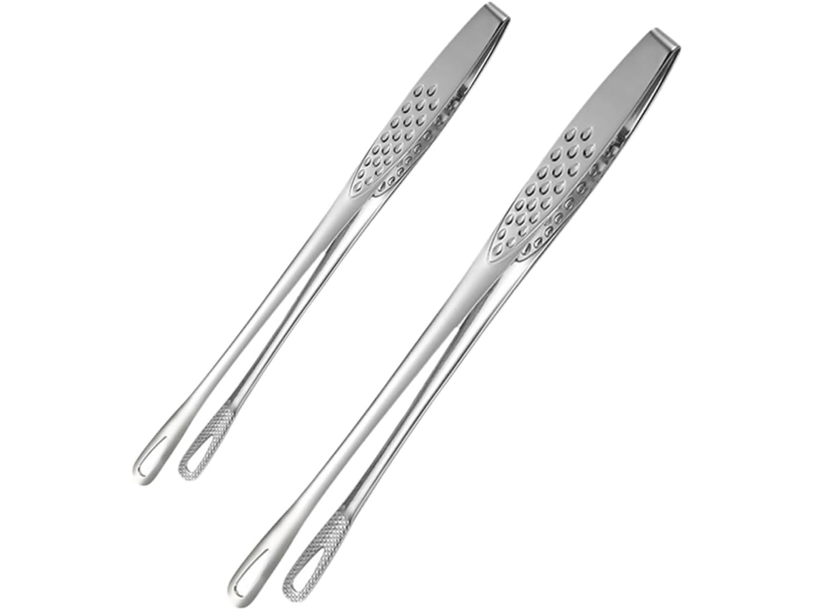 Conjunto De 2 Pinças Aço Inoxidável Abaodam Para Alimentos, Ideais Para Churrasco E Cozinha Práticas Duráveis