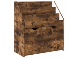 Vidaxl Estante Infantil Com Gaveta Carvalho Defumado 60 X 29,5 X 69 Cm