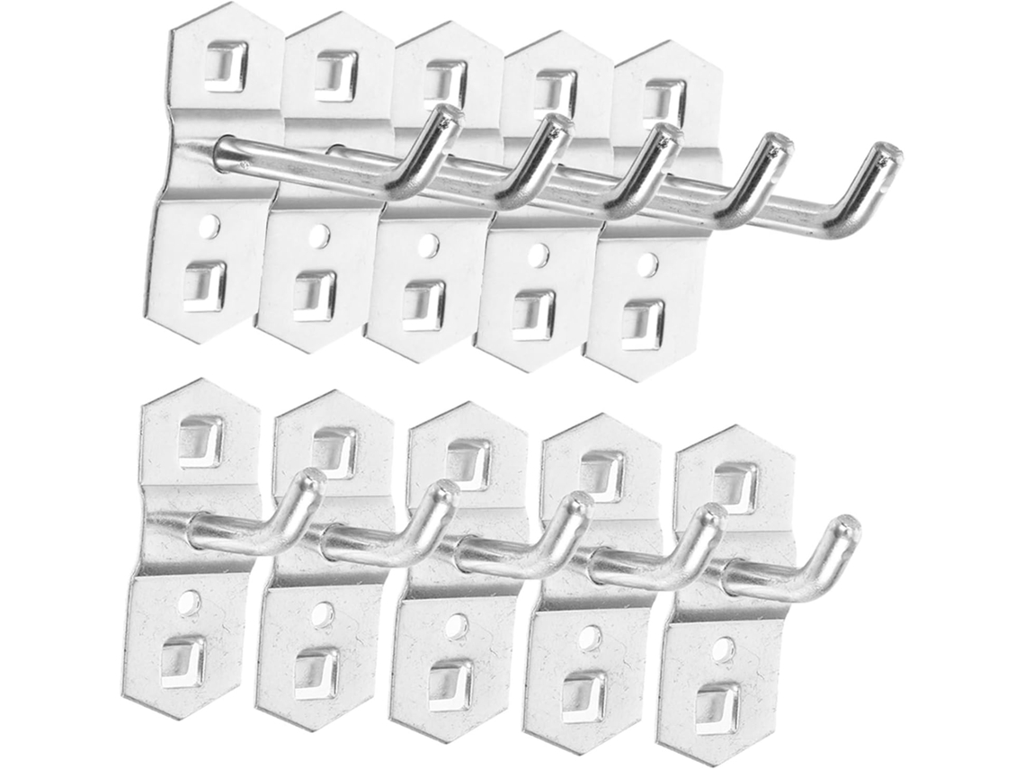 Aboofan Conjunto De 10 Ganchos Metálicos Para Painéis Perfurados, Inst