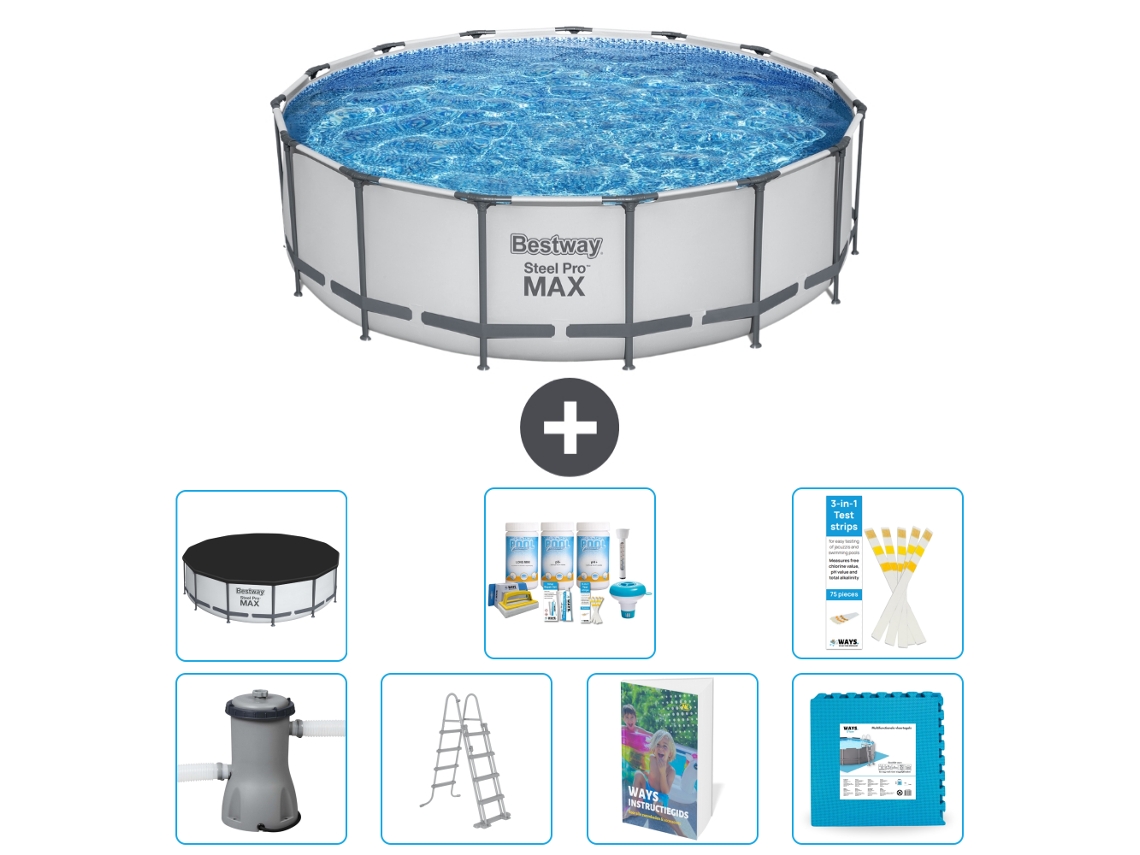 Bestway Piscina Bestway Steel Pro Max Redonda - 488x122 Cm - 8-peças S536