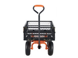 Carrinho De Lixo Para Jardim Succebuy Carrinho De Jardim Em Metal Resistente, Capacidade Para 880 Libras