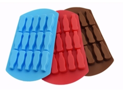 Molde Para Garrafa De Cola De Goma Com 3 Peças, Molde Para Pirulito, Garrafa De Cerveja, Chocolate, Gelo, Sabonete Zeuxo