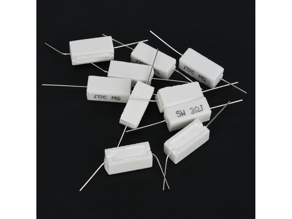 Resistor De Cimento 5w 3r 10pçs Componentes Eletrônicos