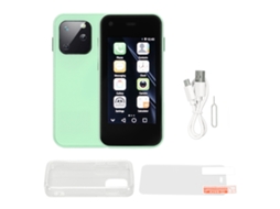Mali smartphone Mini 2.5 Polegadas Tela Hd Touchscreen Leve 1gb Ram 8gb Rom Android 6.0 Verde