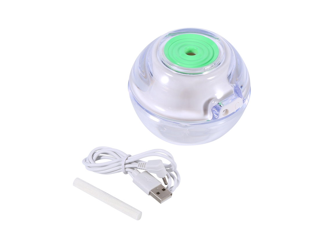 Laxiscreed Umidificador De Cristal Luminoso Led Usb Para Aromaterapia E Ambiente Verde