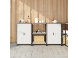 Vidaxl Conjunto De Armazenamento De Cozinha Hattem 3 Unid. Branco