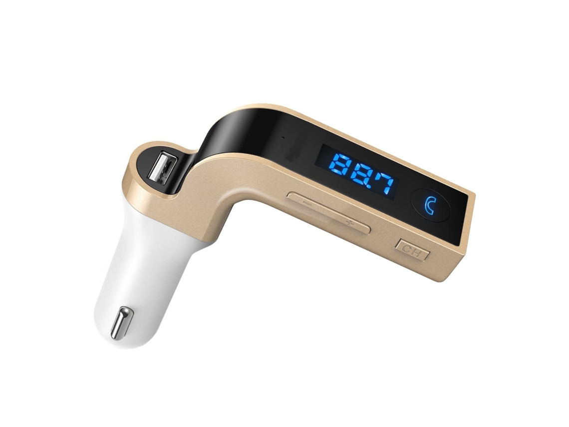 Transmissor Fm Bluetooth 4 Veicular, Dourado
