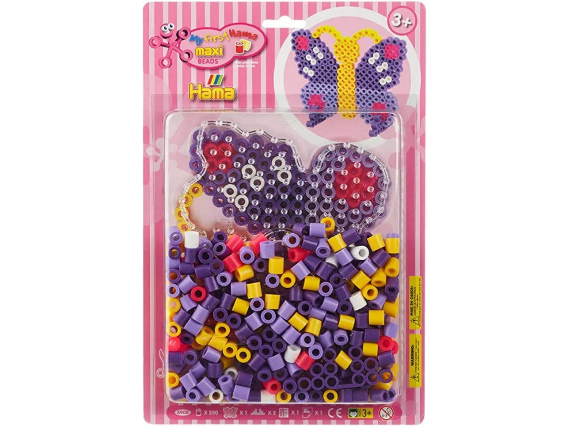 Jogo de Mosaico HAMA As minhas Primeiras Missangas Kit Borboleta (Idade Mínima: 3 anos)