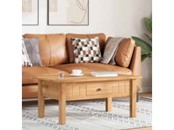 Vidaxl Mesa De Centro 100x60x43,5 Cm Pinho Maciço Panama
