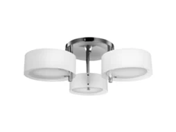 Candeeiro de Teto Metal e Acrílico Cor Branco Ø64x20 cm Homcom