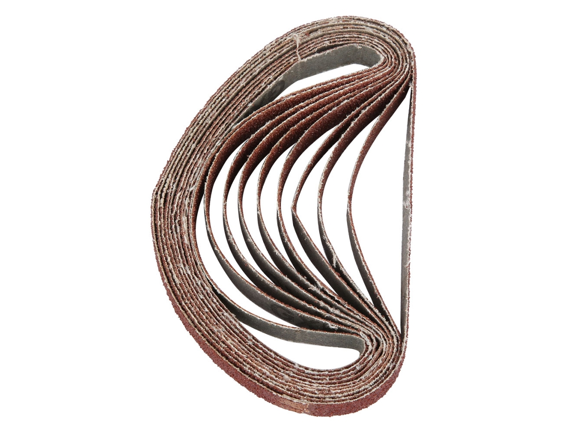 Cinta De Lixa Abrasiva Para Lixadeira De Dedo Elétrica 330*10mm (vermelho 80) Para Polimento E Lixamento