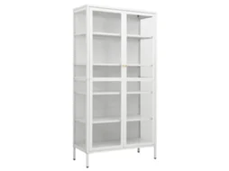 Display Cabinet, Display Cabinets Vidaxl Branco Aço (n/a)