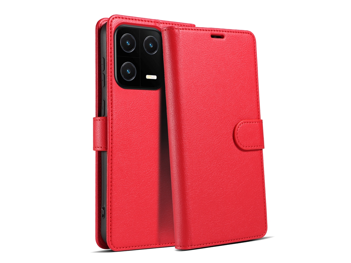 Capa Flip Para Celularvermelho - Redmi 13c