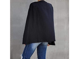 2026 chaqueta Blazer Cape Mujer Manga Dividida Sin Cierre Casual Trabajo Kdw M Vermelho