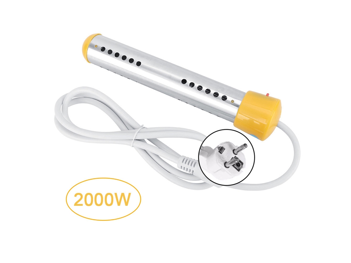 Aquecedor De Água Laxiscreed 2000w, 1,5m De Cabo, Anti-queimaduras, Uso Doméstico, Amarelo