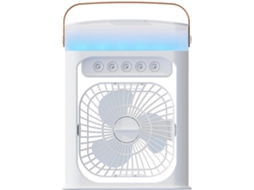 Mini Ventilador De Mesa Recarregável Via Usb Com Fixação Magnética, 4