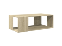 Mesa de centro com design moderno e contemporâneo, 89,5 x 48 x 30 cm, madeira engenheirada na cor carvalho, Dec039021