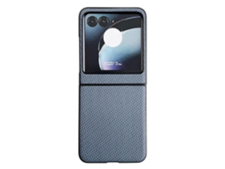 Capa De Celular Em Policarbonato Com Textura De Trama Para Motorola Razr 40 Ultra / Razr 2023