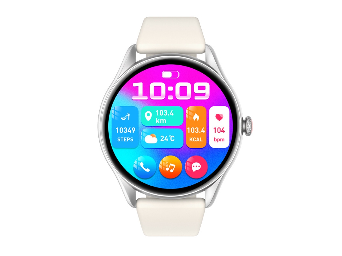 (prateado) Smartwatch Com Tela De 1,43 Polegadas, Monitoramento De Frequência Cardíaca, Assistente De Voz Com Ia E Bluetooth.