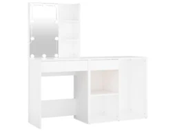 Cômoda com Armário e Luzes Led Derivadas da Madeira Branco MAISON EXCLUSIVE