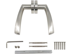 Conjunto De 2 Fechaduras Porta Em Liga Zinco Com Formato Arco Torcido, Ideais Para Interiores De Banheiros E Salas Estar
