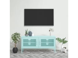Vidaxl Móvel De Tv Aço 105x35x50 Cm Verde-hortelã