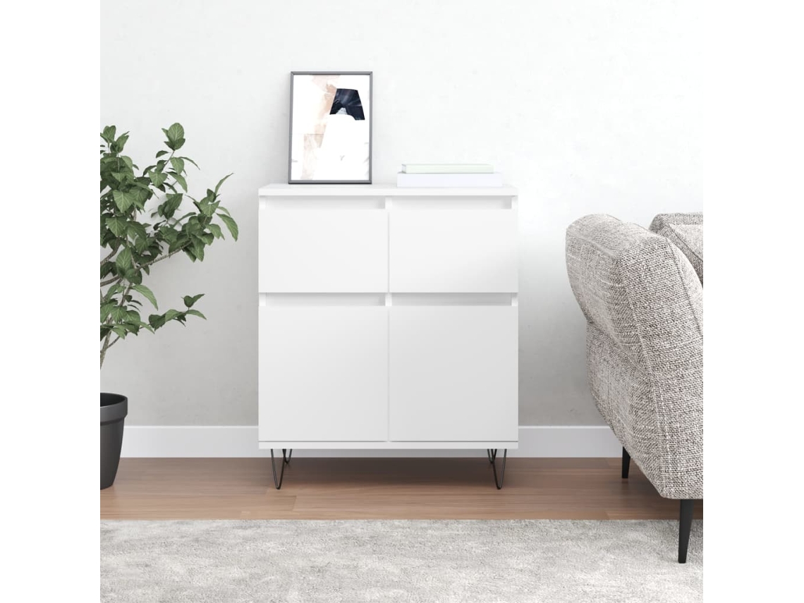 Vidaxl Aparador 60x35x70 Cm Derivados De Madeira Branco
