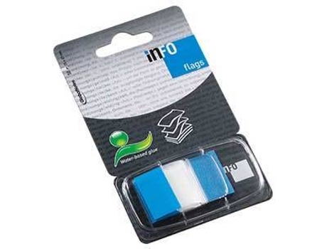 Separador Index Marcador 25x43mm 50 Folhas Azul