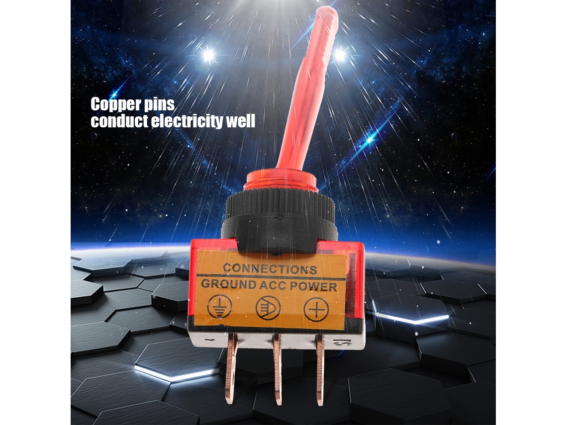 Interruptor Toggle Led 12v 20a Asw-13d 10pçs