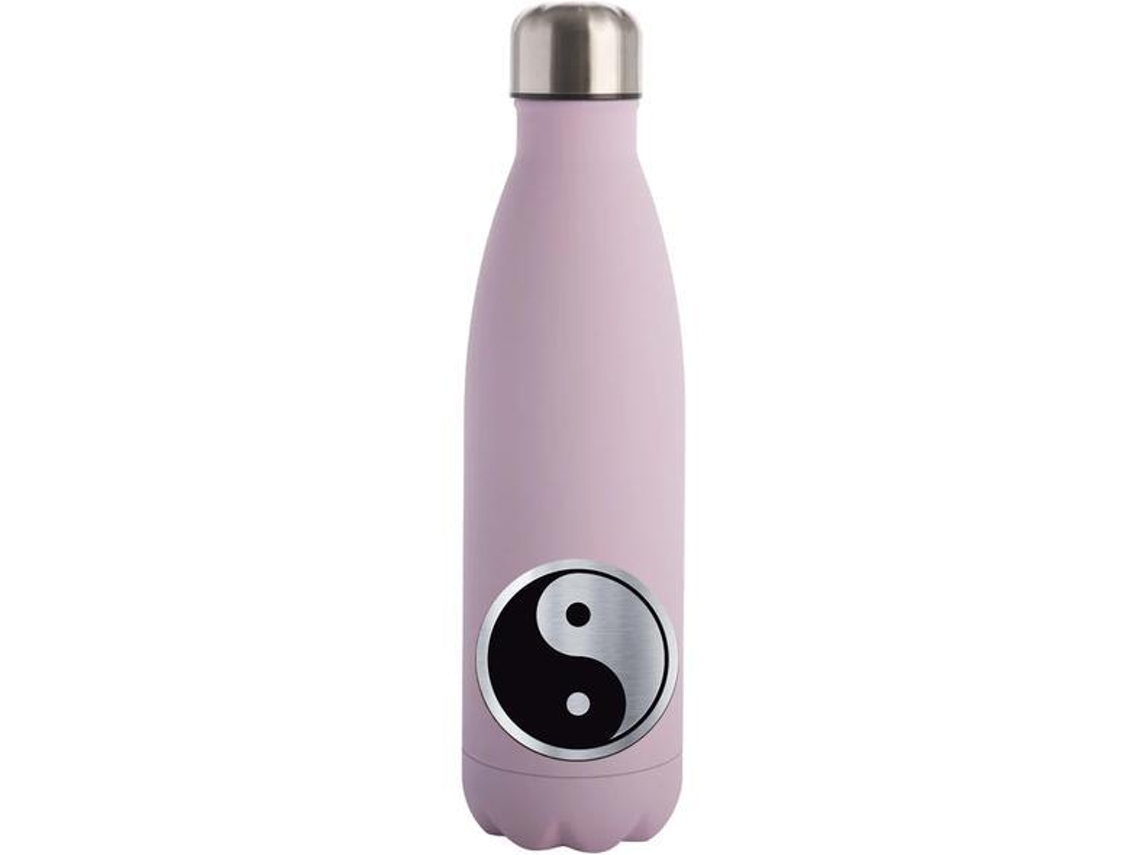 Garrafa de água rosa Yin Yang Brilvibera