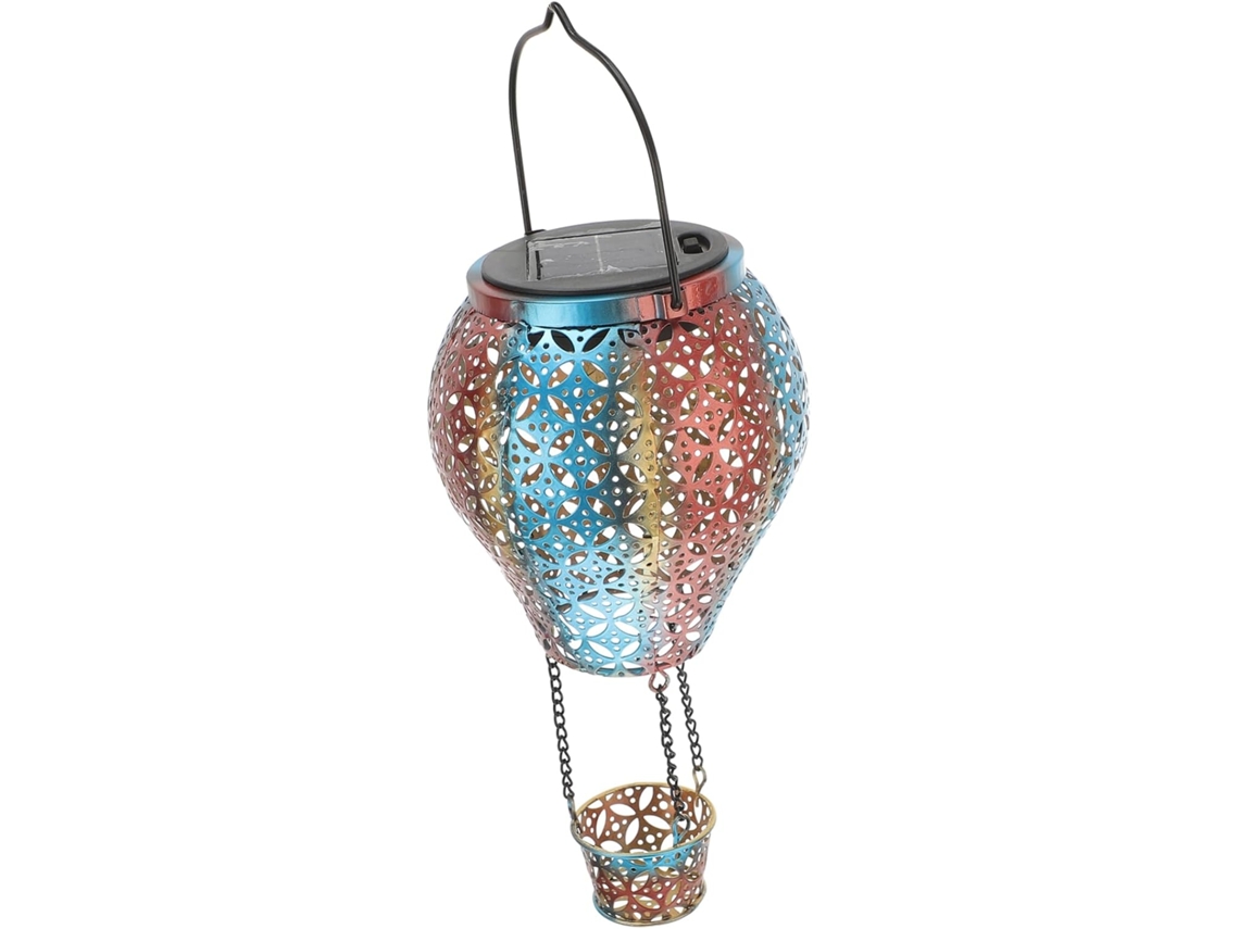 Lanterna Solar Suspensa para Jardim, Iluminação Externa Portátil e Luminosa em Ferro. SFUSHOS