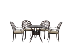 Conjunto relax BELIANI Ancona de Alumínio Castanho 90x90x72