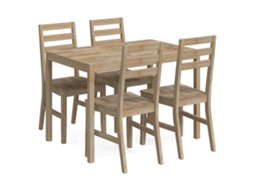 Dining Set, Dining Sets Vidaxl Marrom Madeira De Acácia
