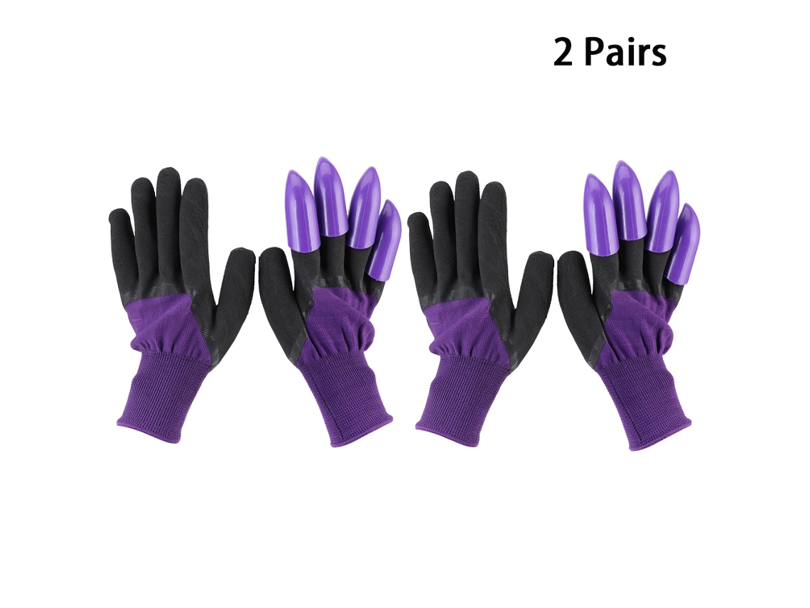 Primerox 2 Pares Luvas de Jardim com Garras para Cavar