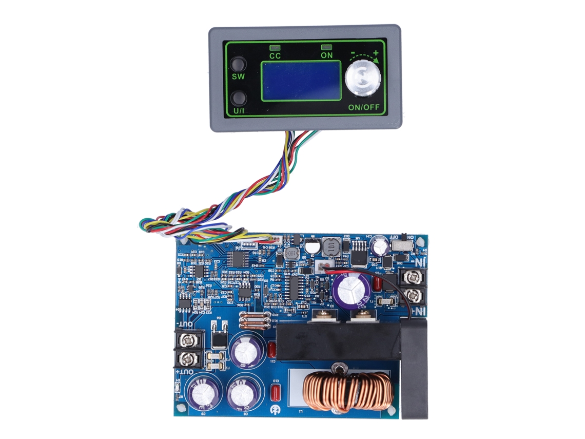 Módulo de Potência Ajustável com Regulador de Tensão e Tela LCD