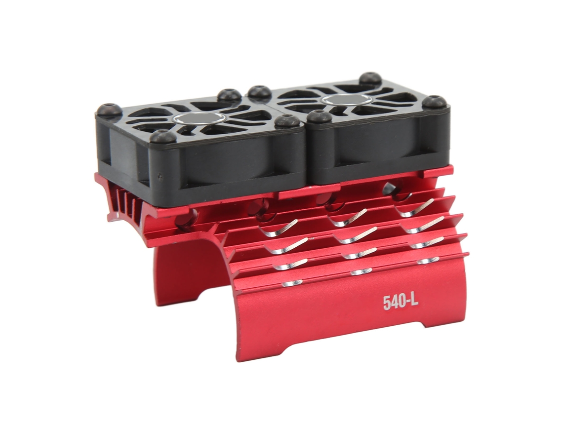 Radiador De Resfriamento Com Duas Ventoinhas Para Motor Rc 36mm 28000rpm 8.4v Para Motor 540 550 Acessórios De Carro Rc