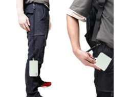 Capa Rugged Leather com Cordão Anti-Roubo para Samsung S21 Plus