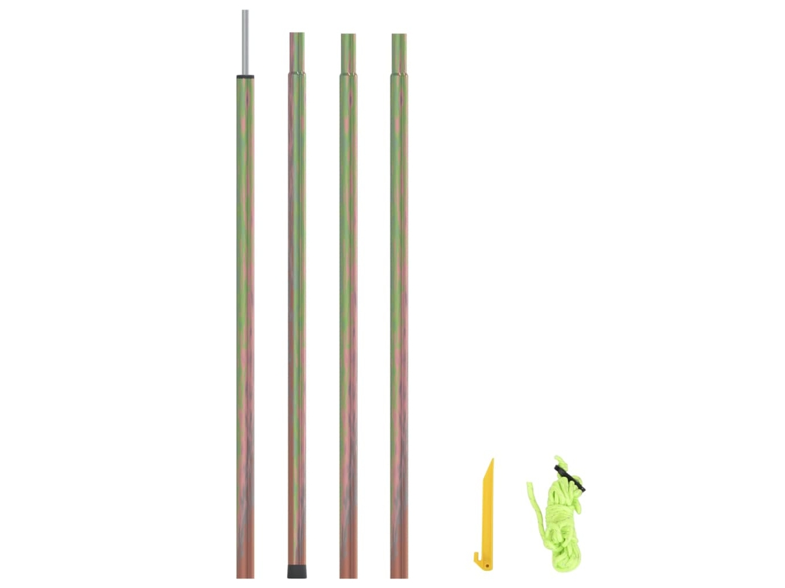 Vidaxl Poste Para Para-sol Estilo Vela 250 Cm Aço Galvanizado