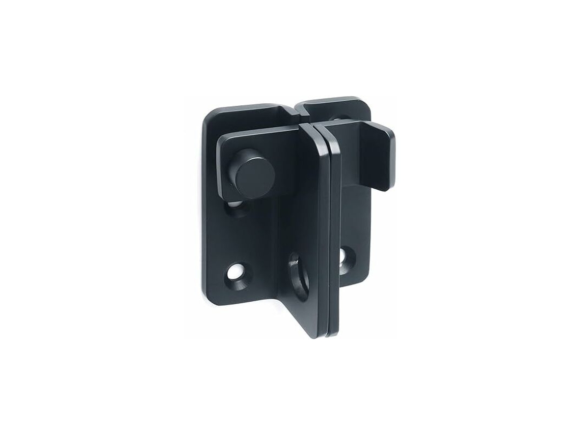 Fechadura De Porta Interna De Aço Inoxidável, Cadeado Com Ferrolho, Ambos Os Lados Com Parafuso Fixo Preto Para Portão, Janela, Q Aquaforge