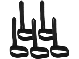 Conjunto de 5 Munhequeiras de Árbitro de Futebol Yarnow, com Elástico Preto e Adesivo Durável, Proporcionando Maior Aderência