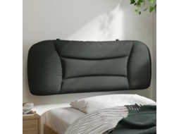 Vidaxl Almofadão De Cabeceira Hvar 100 Cm Tecido Cinzento-escuro
