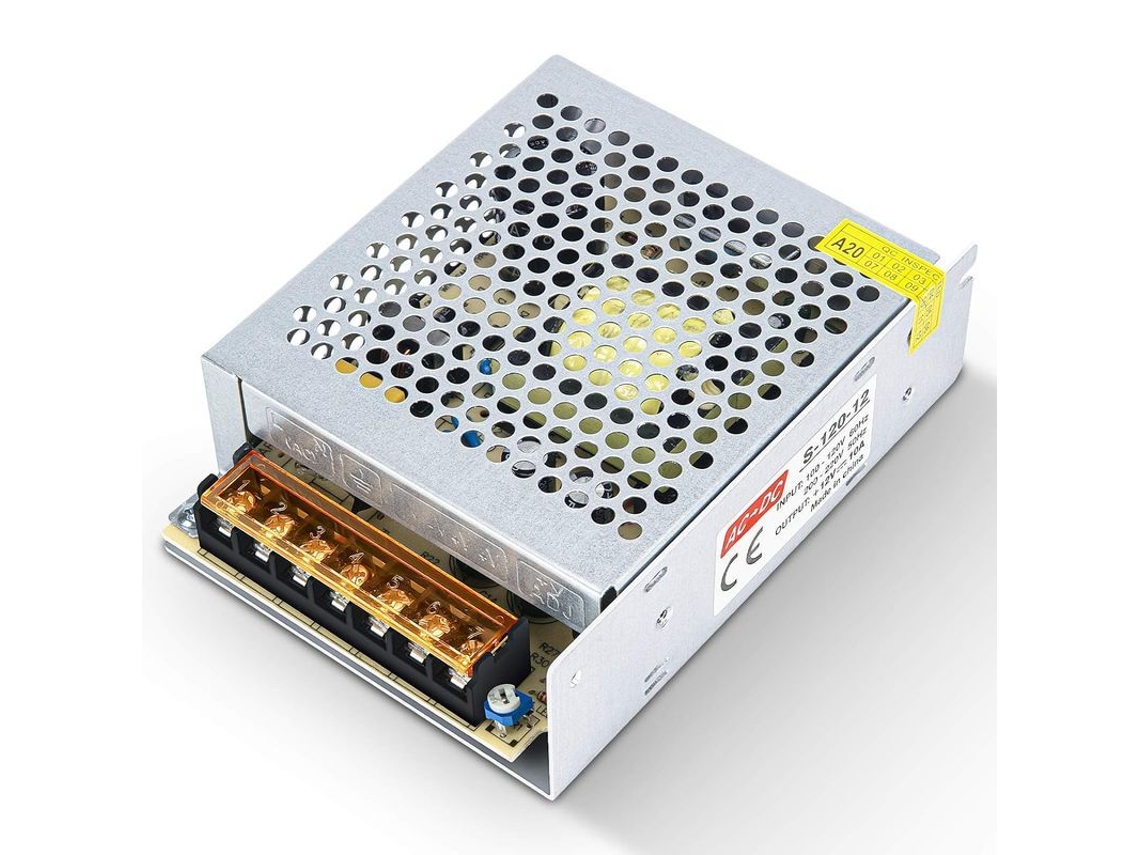 2026 fonte de Alimentação Transformador, Ac 110v/220v para Dc 12v 10a, 120w, Proteção Segura, Ip20, Uso Interno